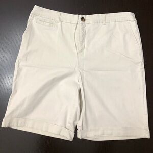 Croft & Barrow Womens shorts, 16, stone, Hi-rise